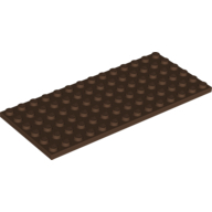 Lego destička 6x14, hnědá (4118877)